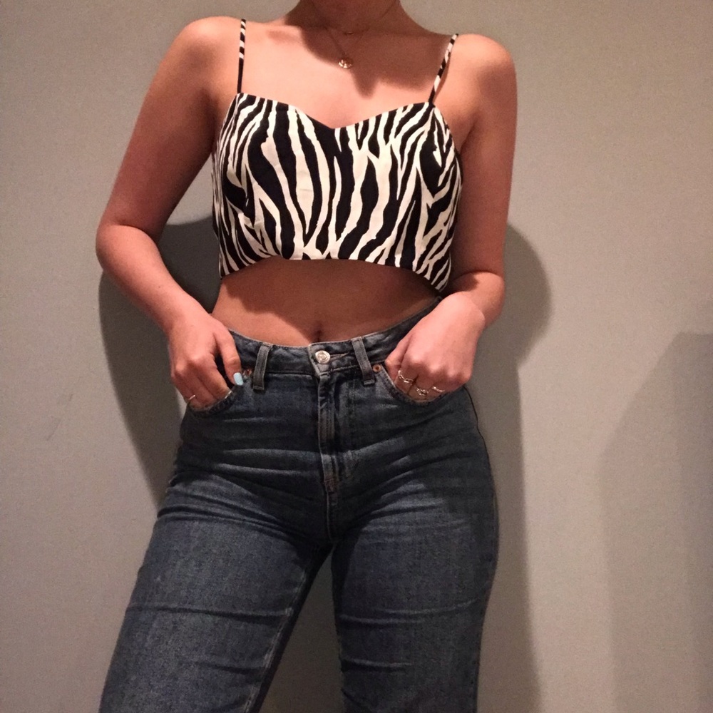 Zebra crop top
